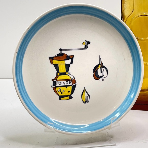 *MCM Plate made in Holland by Petris Resortac Maastricht Hand Painted Holland